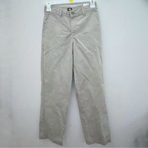 Dickies Kids Wide Leg Khaki Pants Trousers